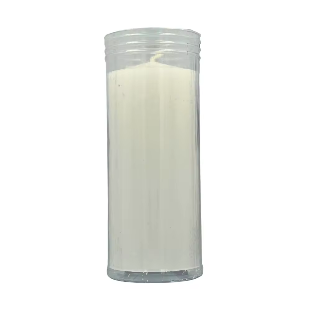 3-day 15x6cm white fleece: energy cleansing and protection-KARMA special candle to protect against envy, curses, bad people, bad energy, black magic... and cleaning the energies, attracts good energy.