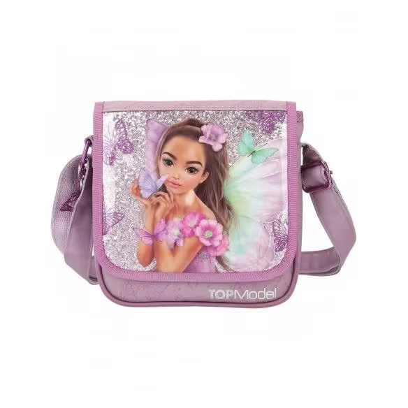 Depesche 12778 TOPModel Fairy Love-small messy bag in mauve with pattern and butterflies (0012778)