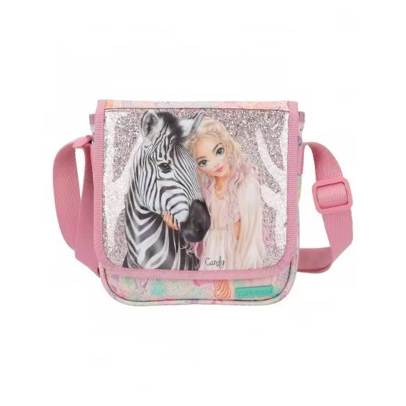 PINK 12789 small Wild TOPModel in pink, animal and model, adjustable shoulder bag.