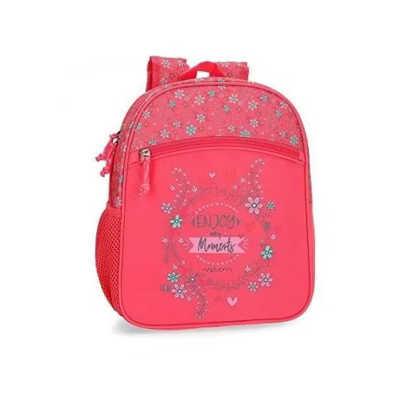 Joumma pink Movom Enjoy small backpack with side pockets and ergonomic straps padded