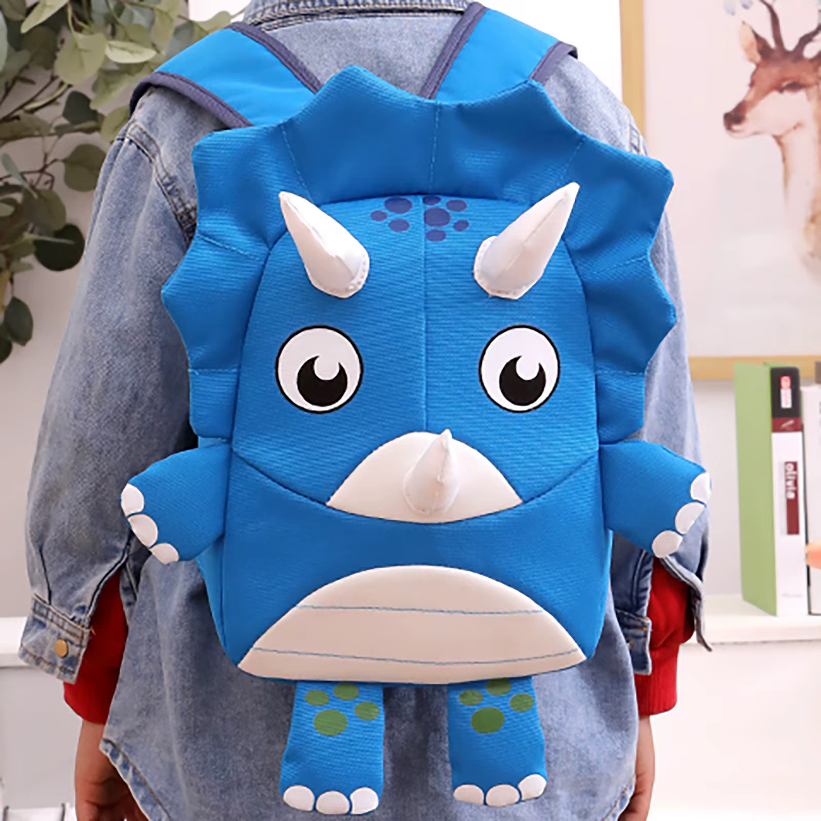 2021 New 3D Cartoon Dinosaur Kids School Bags for Kindergarten 3-5 Years Boys Backpack Toddler Girls Baby Bag Children Gifts