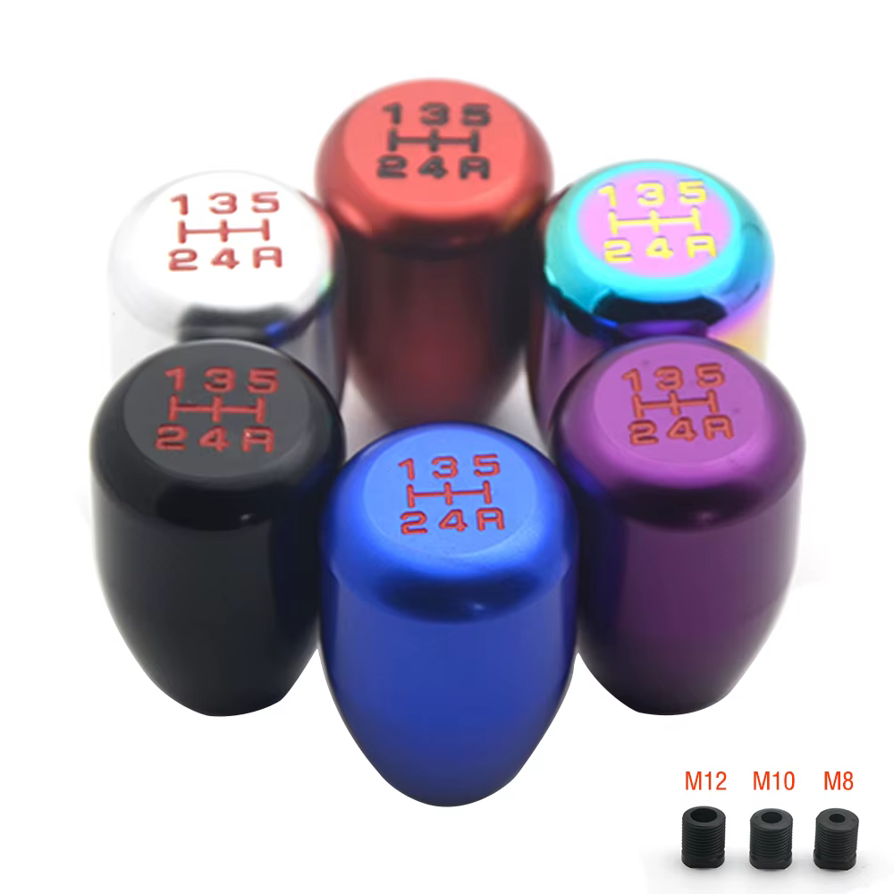 Universal Racing 5 Speed Car Gear Shifter Knob Manual Automatic  Alloy  Gear Shift Knob Shift Lever