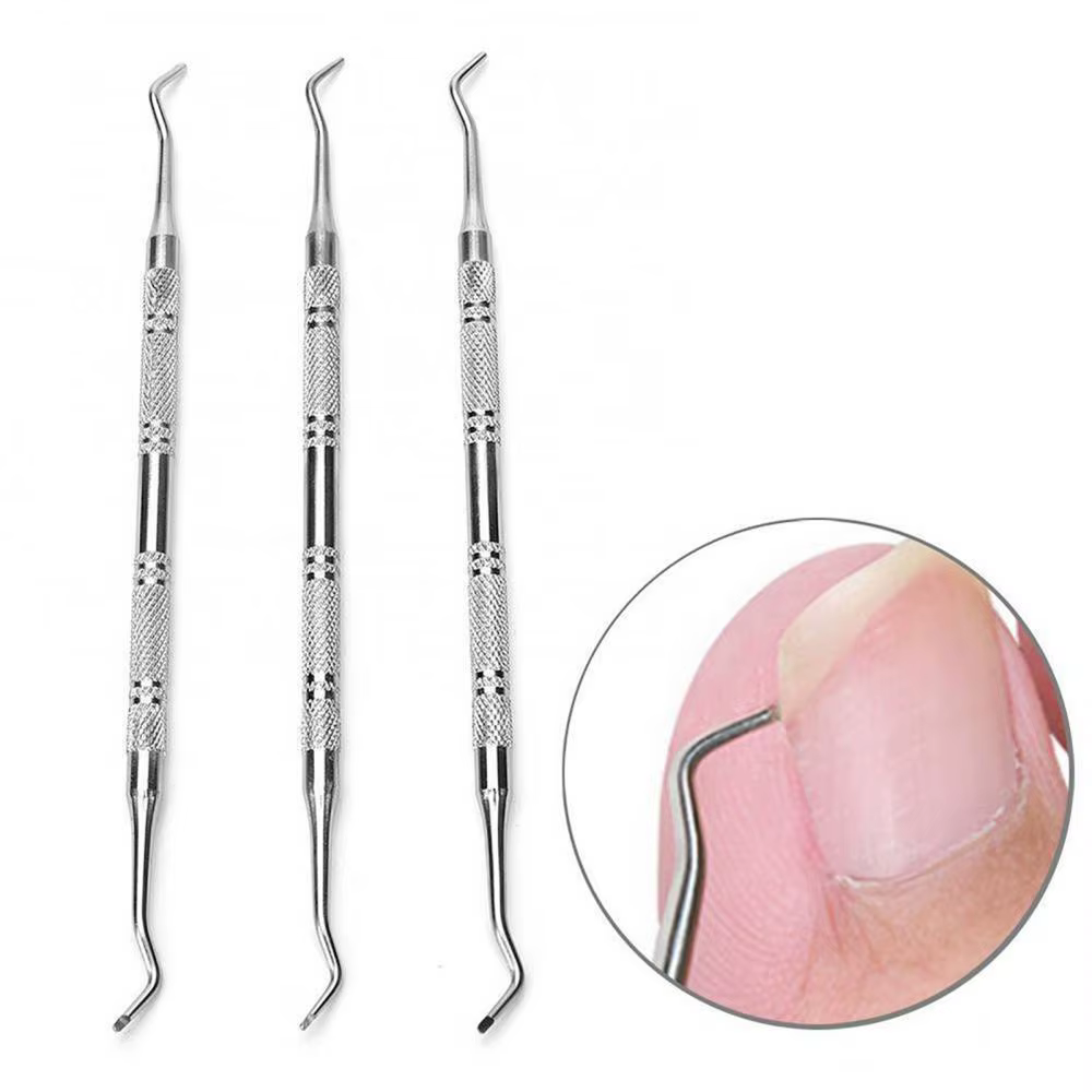 Toe Nail Care Hook Ingrown Double Ended Ingrown Toe Correction Lifter File Manicure Pedicure Toenails Clean Foot Care Tool