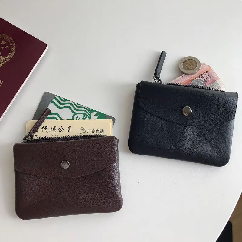 SIKU  leather purse handmade men's coin purses holders brand women wallet case