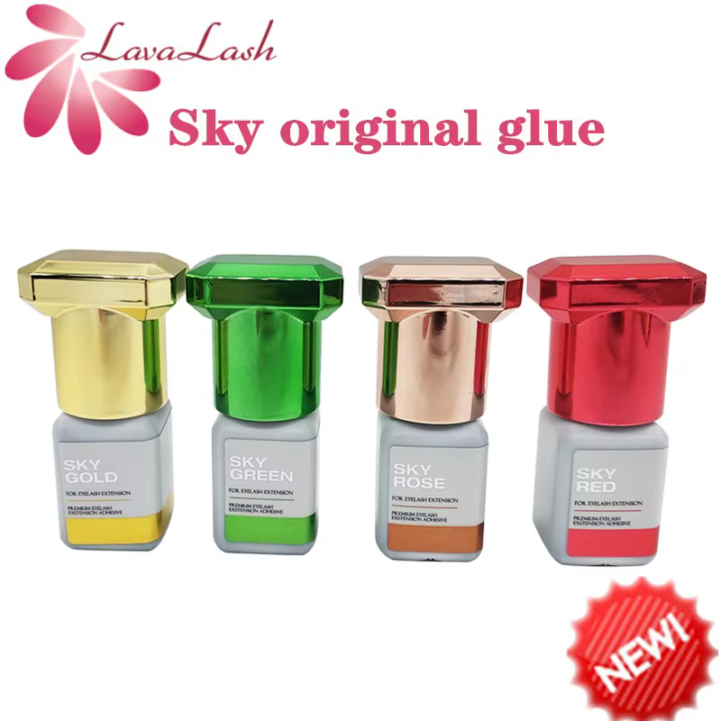 5ml New Sky Glue For Eyelash Extension Professional Fast Drying Lashes Glue Retention Over 7 Weeks Korea Strong Adhesive 1Pcs