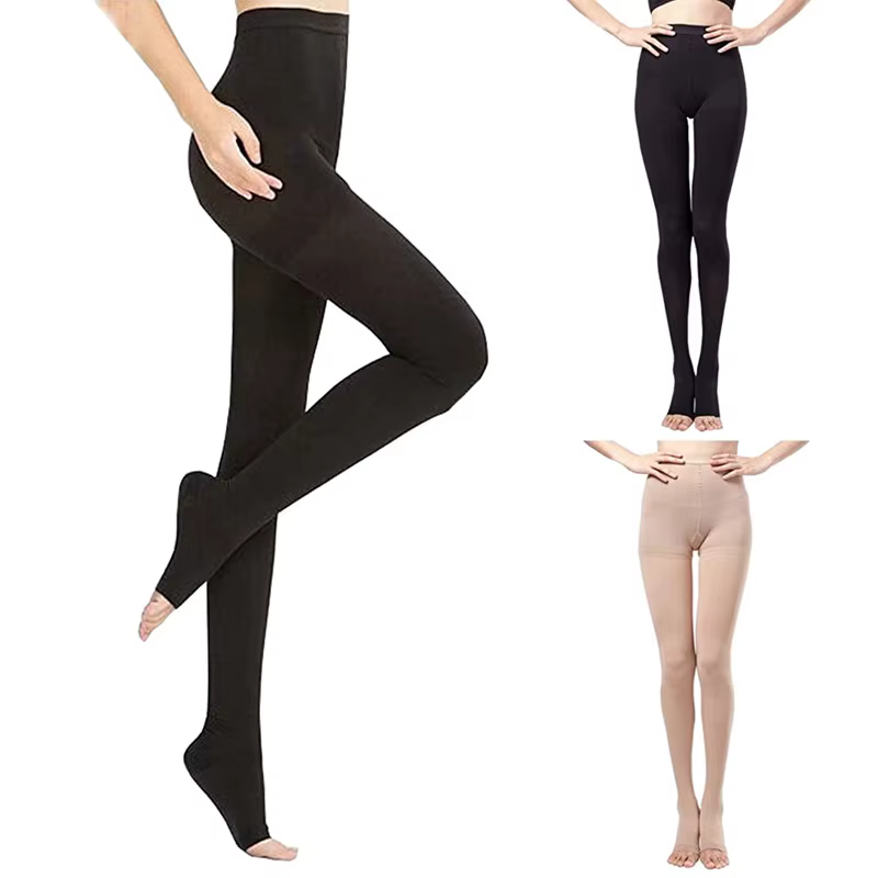 Medical Compression Panty Hose Compression Stockings 15-20mmHg Elastic Nursing Socks Compression Socks for Edema Varicose Veins