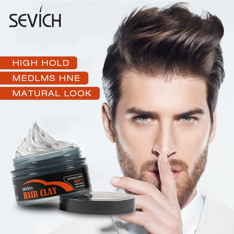 Sevich Retro Hair Styling Clay Mud 100g Long Lasting Stereotype Hair Wax for Men Strong Hold Hairstyles Matte Finished Molding