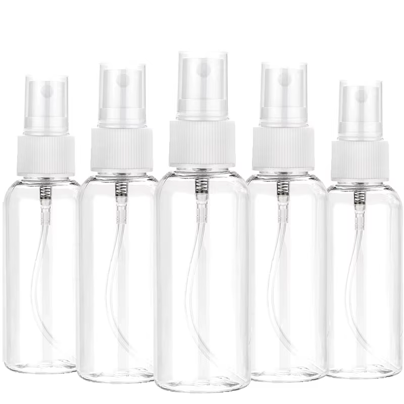 3/5/10pcs Refillable 10ml 30ml 50ml 60ml 100ml Clear PET Plastic Portable Spray Bottle Empty Perfume Container