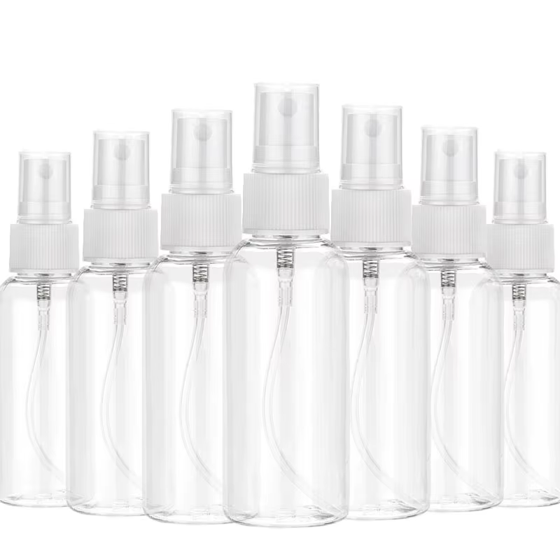 20Pcs Spray Bottle 10ml 30ml 50ml 60ml 100ML Travel Refillable Vial Plastic Container Disinfection Atomizer
