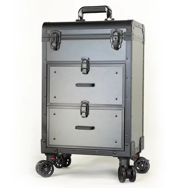 Men Multi-layer Rolling luggage Tattoo trolley suitcases Women large capacity Makeup Toolbox Lady cosmetic case Storage Box