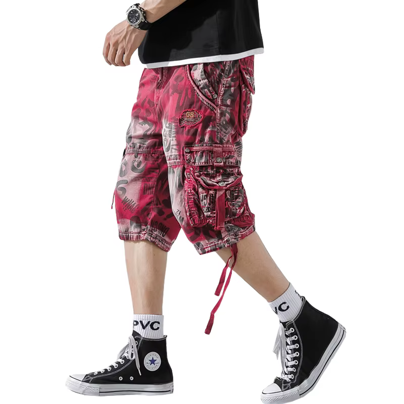 2021 Summer New Mens Casual Shorts Camouflage Camo Cargo Male Loose Work Man Military Short Pants Drop Shipping