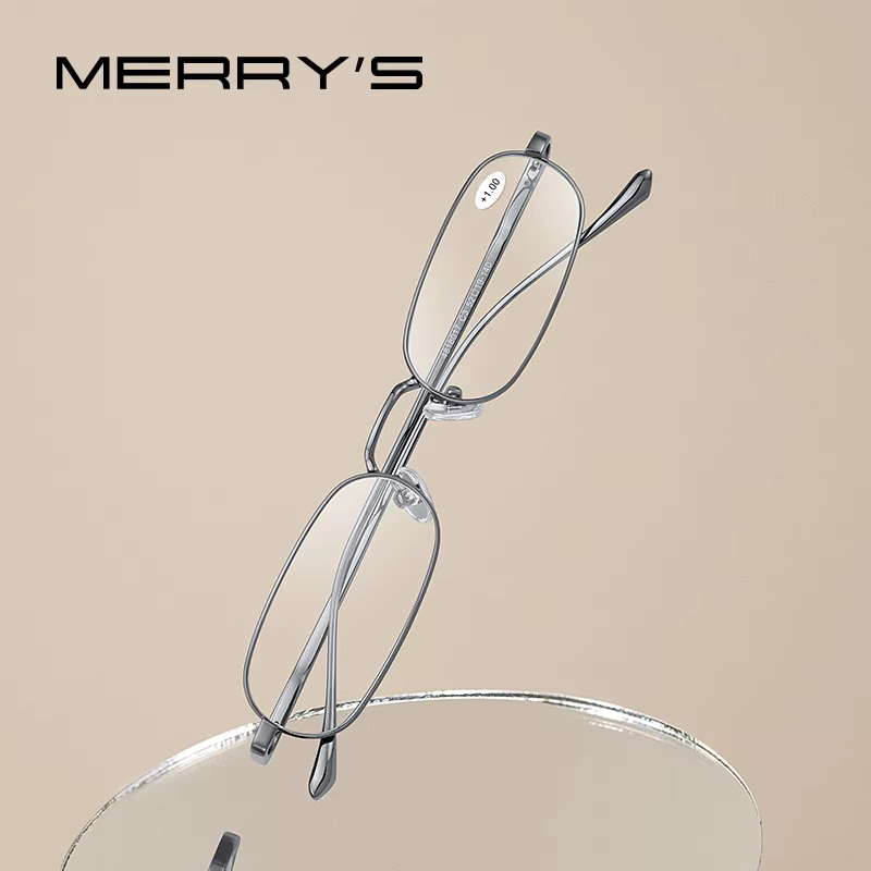 MERRYS DESIGN Reading Glasses For Men Women Small Frame Reader Blue Light Blocking CR-39 Resin Aspheric Glasses Lenses S2317FLH