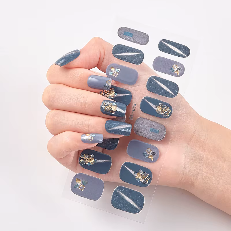 16 Tips/Sheet Temporary Tattoos Kids Nailart Sticker Nails Art Decoration Nail Decoration Nail Stickers Designer Full Beauty