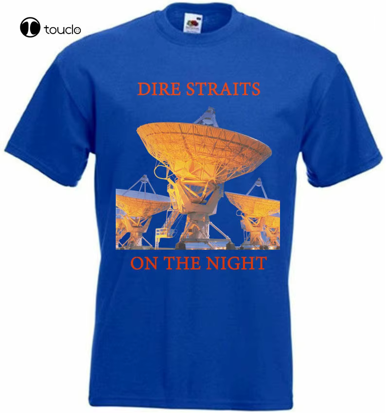 Dire Straits On The Night T-Shirt Blue Poster All Sizes S...3Xl