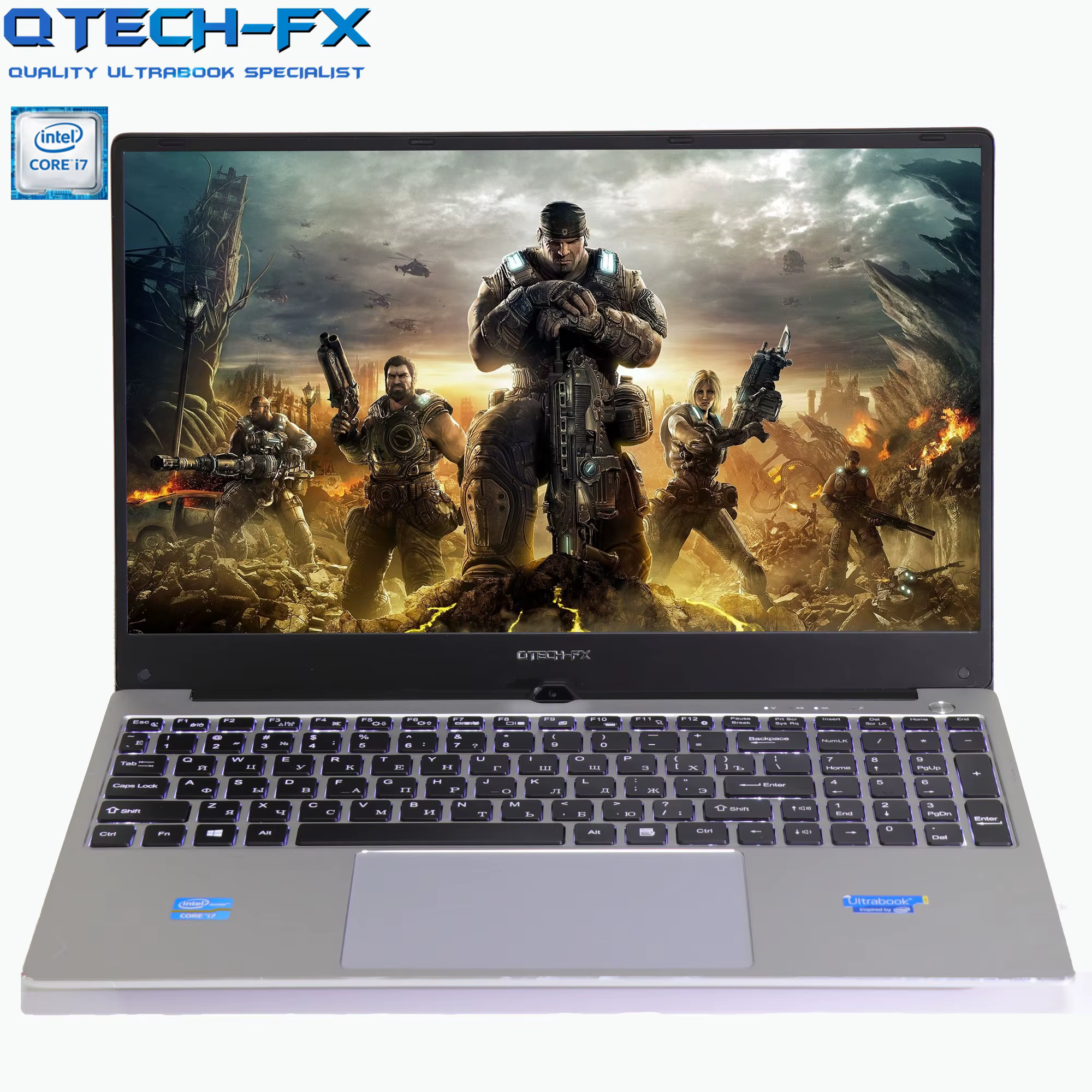 Moscow Intel i7 16GB RAM 15.6" 128 / 256GB SSD + 750GB/ 1TB HDD Metal Game Student Office Windows 10 Ultrabook Russian Keyboard