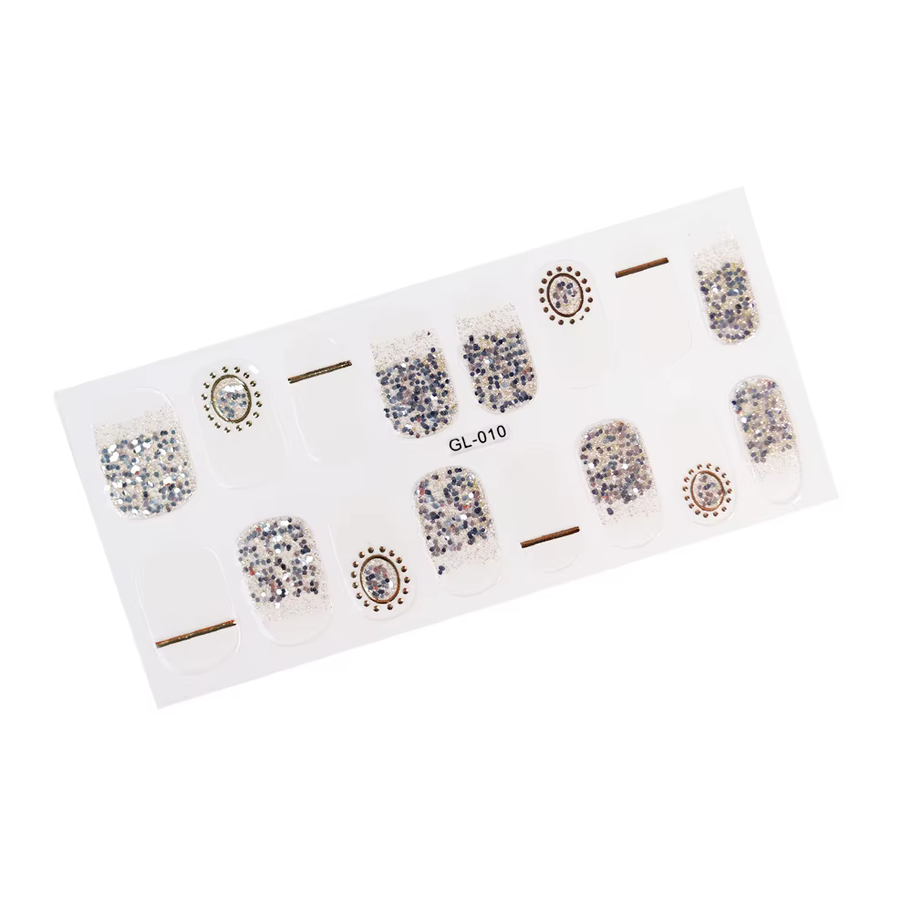 16 Tips/Sheet Patterned Nails With Creative Nail Polish Nail Art Stickers 2020 Temporary Tattoos Kids Full Cover Nail Stickers
