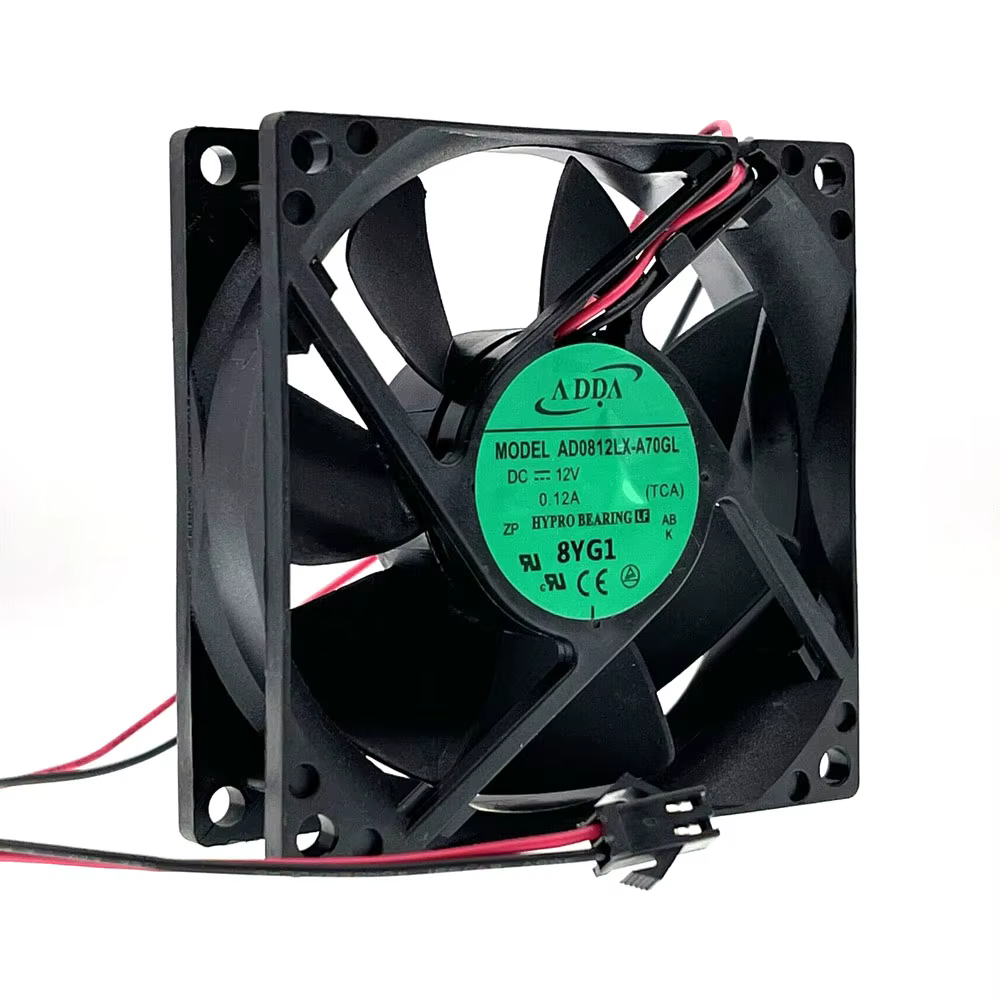 80mm Mute Fan AD0812LX-A70GL 80mm 12V Silent PC Computer Cooling Fan 8cm,80X80X25mm 1900RPM 22DBA,for ADDA Cooler