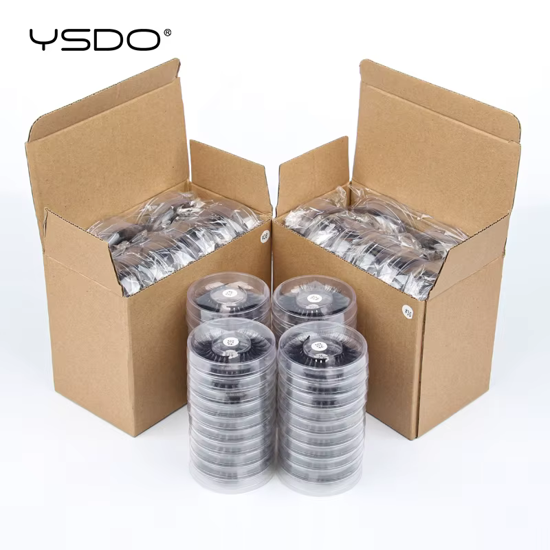 YSDO Lashes Wholesale 4/20/30/50/100 Pairs 3D Mink Eyelashes Makeup Thick Mink Lashes Bulk Natural False Eyelashes Wispy Lashes