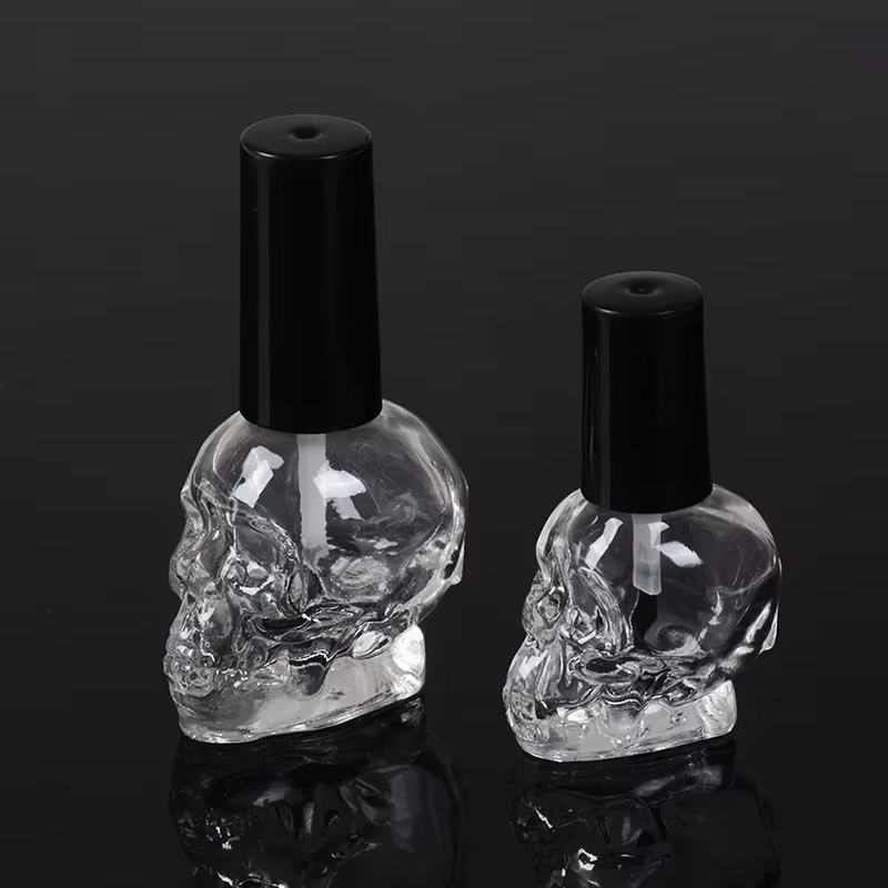 10ML/3ML/2ML Steamed Head Empty Cosmetic Container Glass Bottles Refillable With Brush Nail Polish Bottle Transparent