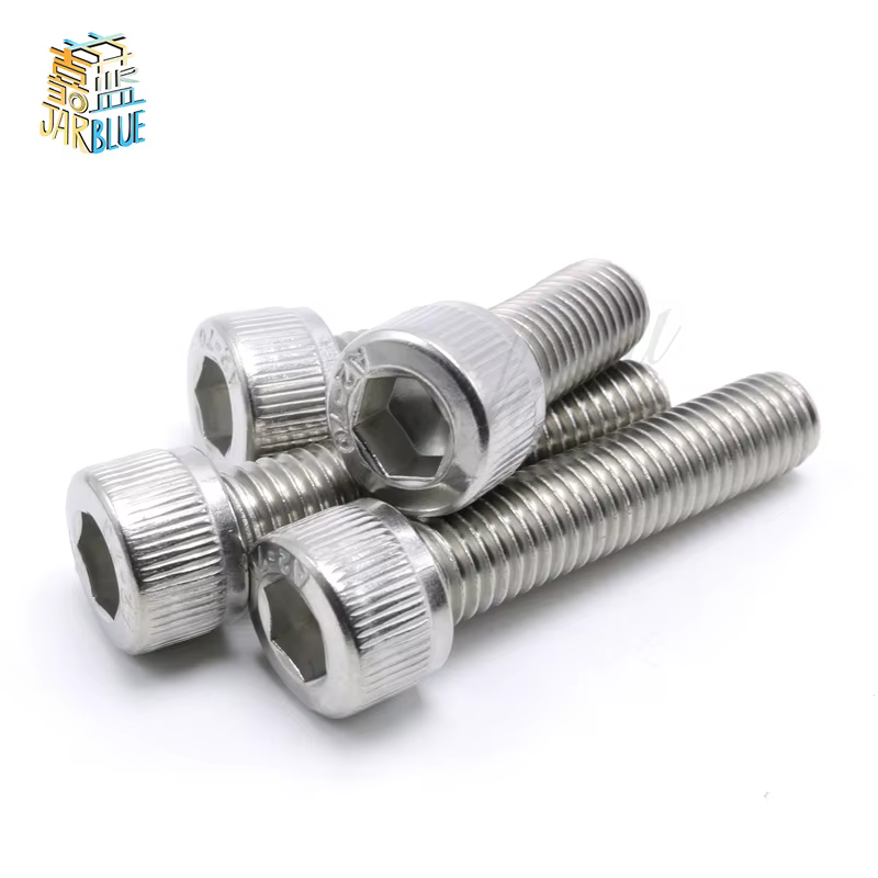 10/50/100Pcs M3 M4 M5 M6 M8 Din912 Parts 304 Stainless Steel Metric Thread Hexagon Head Screw Bolt Holder 4 To 55 Mm
