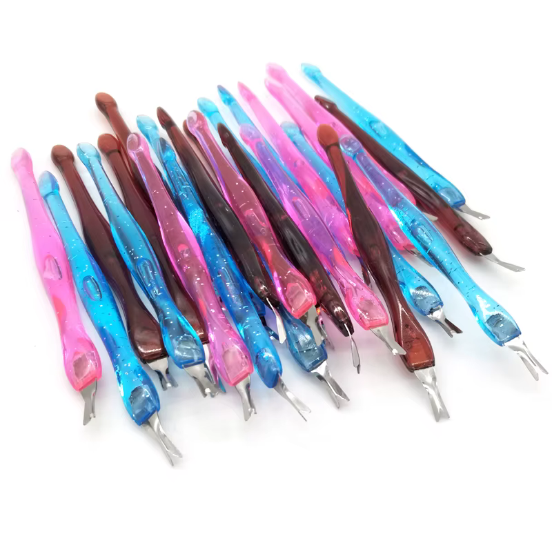40pcs/lot Stainless Steel Cuticle Remover Trim Dead Skin Cuticle Pusher Trimmer Pedicure Nail Art Tools Nail Art Accessory Set