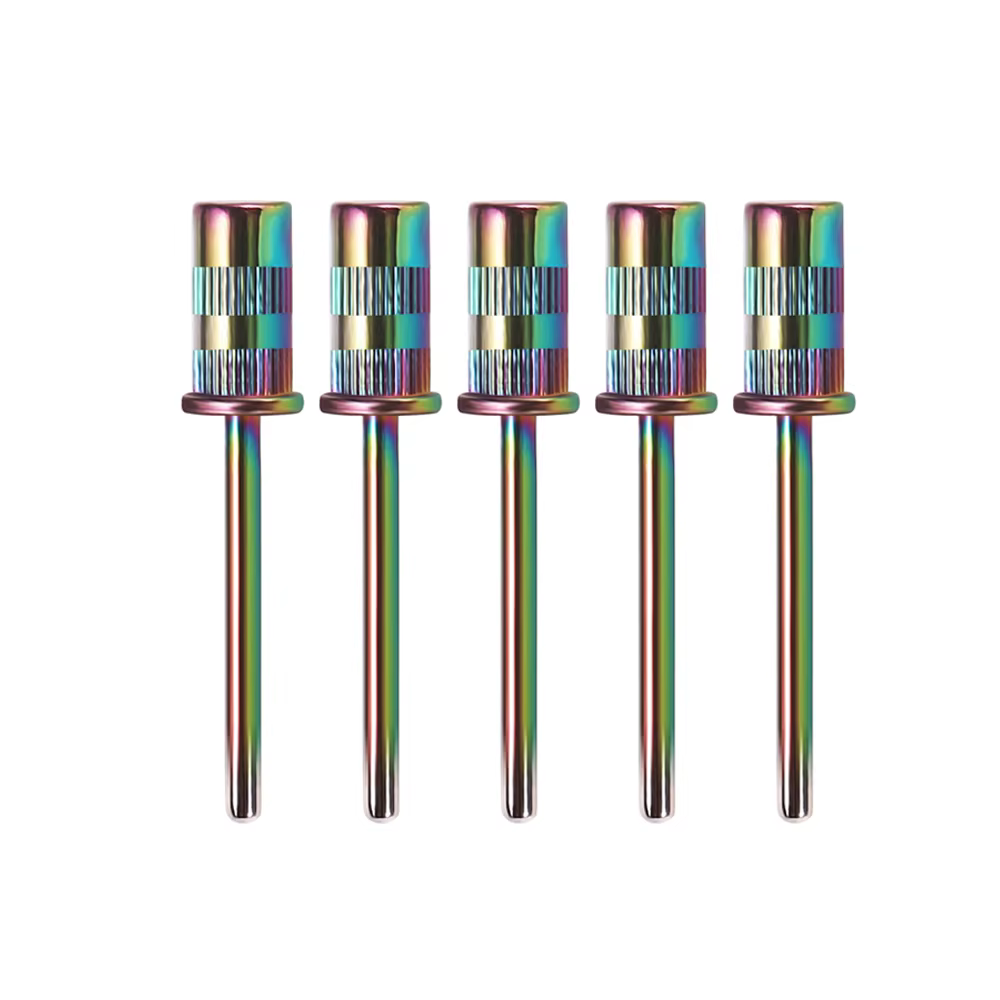 10Pcs Mandrel Bit Rainbow Manicure Electric Nail Drill Accessories Nail Sanding Drum For Sanding Bands Pedicure