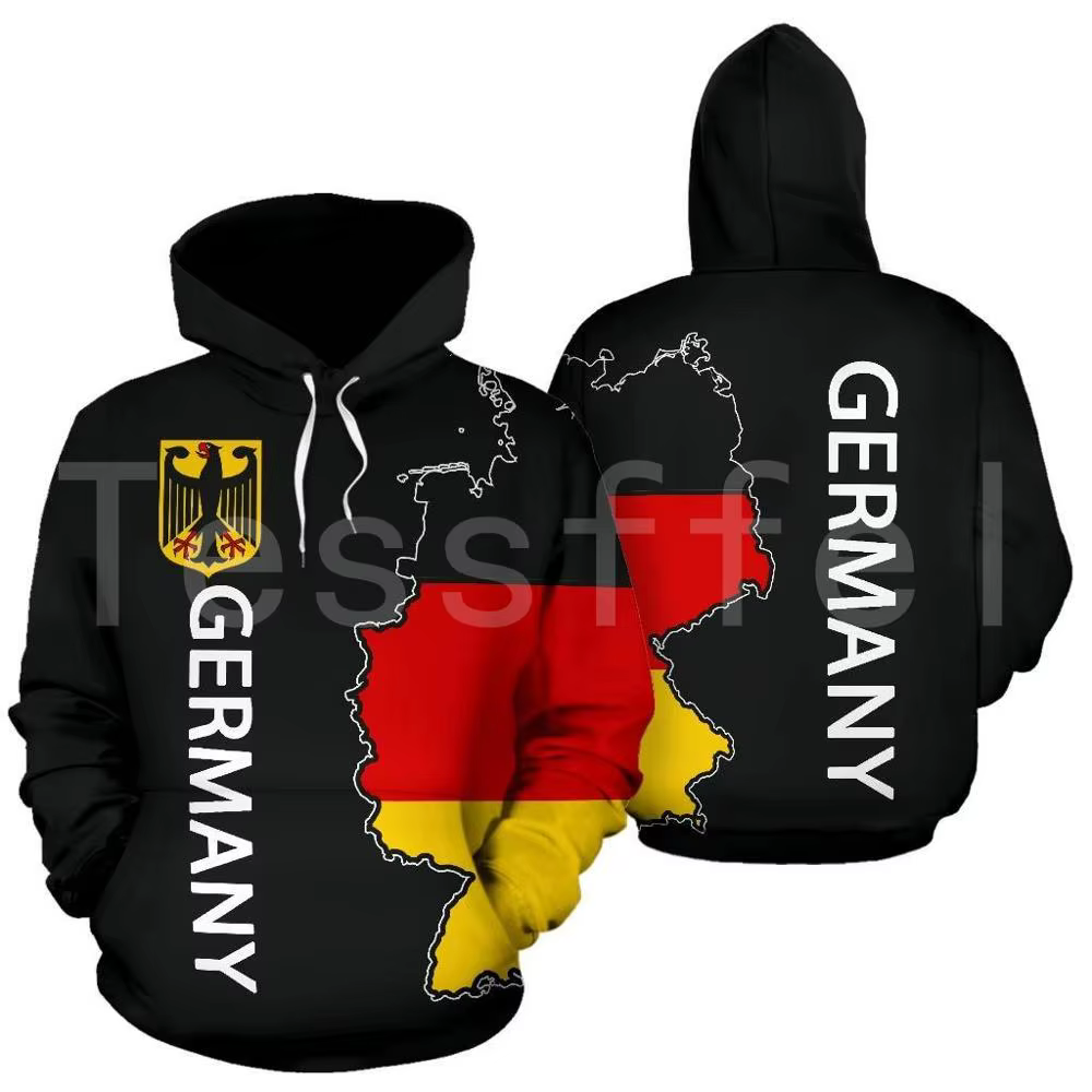 Tessffel Newest Germany Country Flag NewFashion Men/Women Funny Autumn Streetwear 3Dprint Casual Hoodies Long Sleeve Pullover A6