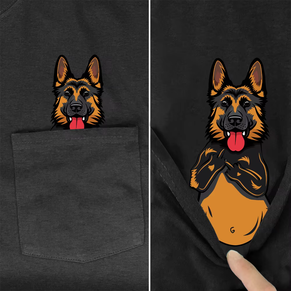 Tessffel NewFashion Movie Animal Dog Cat Pocket T-shirt Funny Harajuku Men/Women Summer Casual Cotton Tee Short sleeve Shirts B4