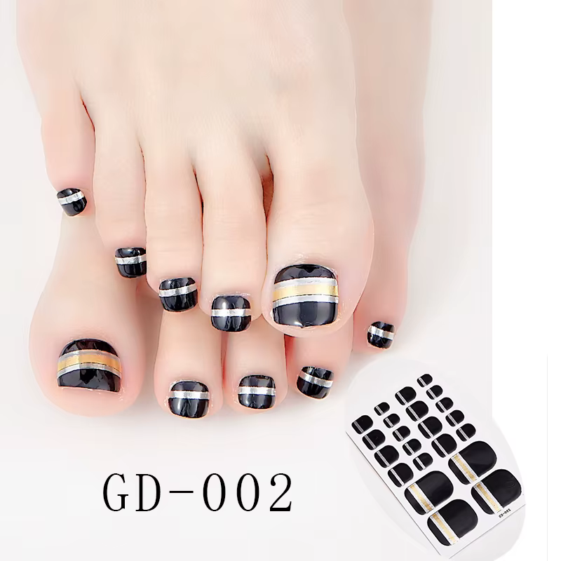 22 Tips/Sheet Colorful Nail Stickers Shiny Adesivos Nail Strips Nailart Novidades Designer Nail Decals Nail Wraps DIY Shiny