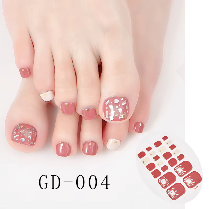 22 Tips/Sheet Nail Art Stickers Loveliness Minimalist Design Creative Women Salon Decals Plain Stickers Nail Decoration Shiny