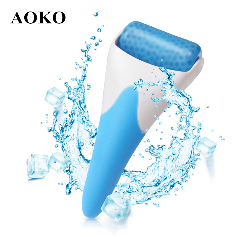 AOKO Face Roller Cooling Ice Roller After-sun Repair Massager Skin Lifting Tool Pain Relief Face Skin Care Beauty Tools