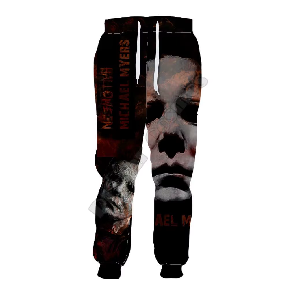 PLstar Cosmos Michael Myers Pants Men Women Novelty 3D Printed Funny Pants Full Hip Hop Sweatpants Drop Shipping Style-6