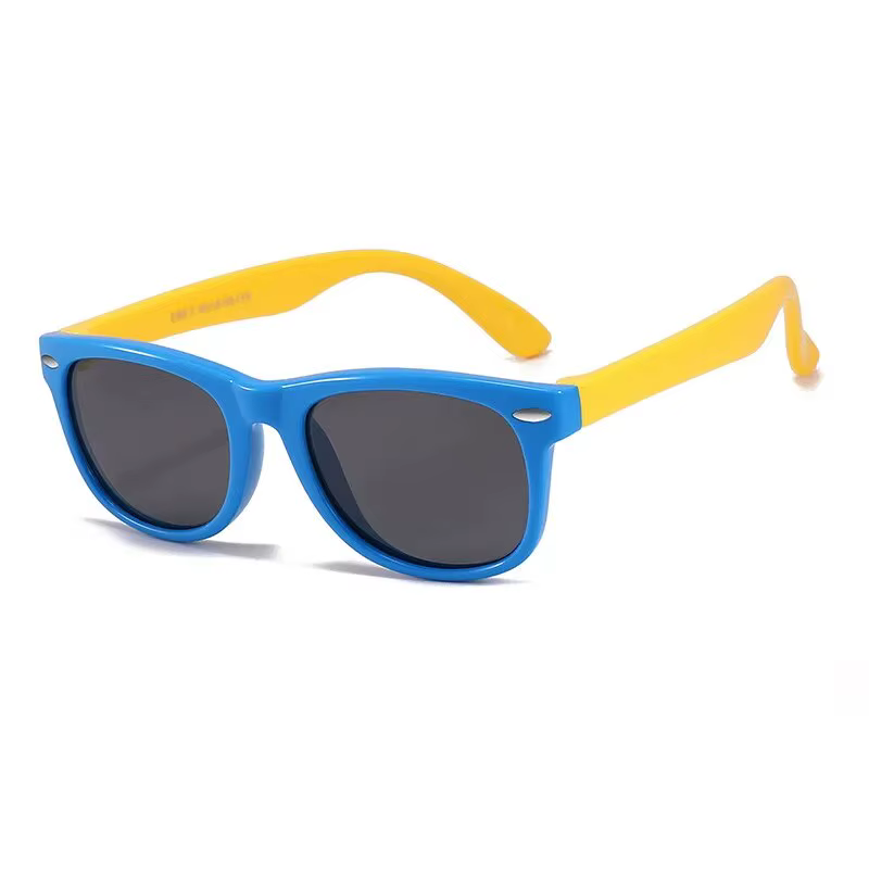 Baby Silicone Sunglasses with Box Boys Girls Outdoor Goggles Sun Glasses AC Lens Safety and Cases Gift for Kids