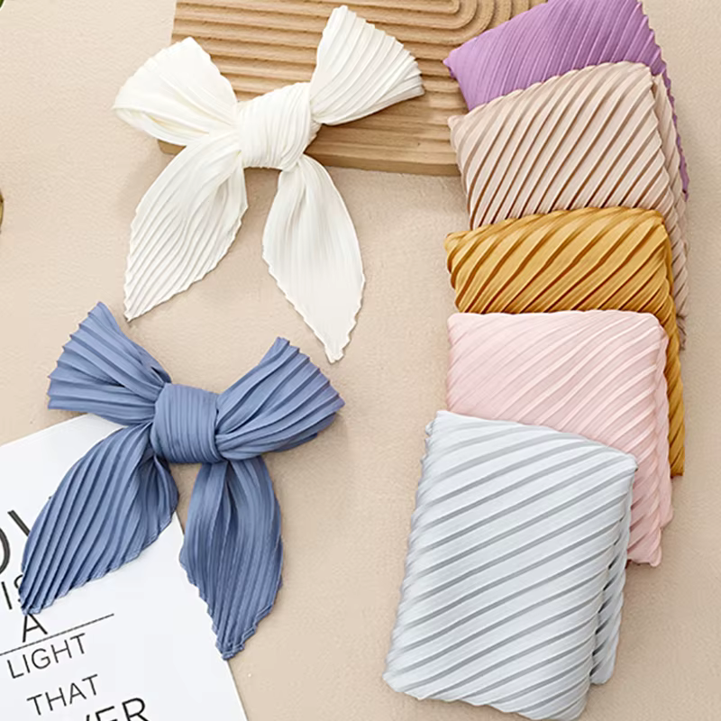 Cottonpeko Petit scarf women thin scarf job pleat scarf decoration