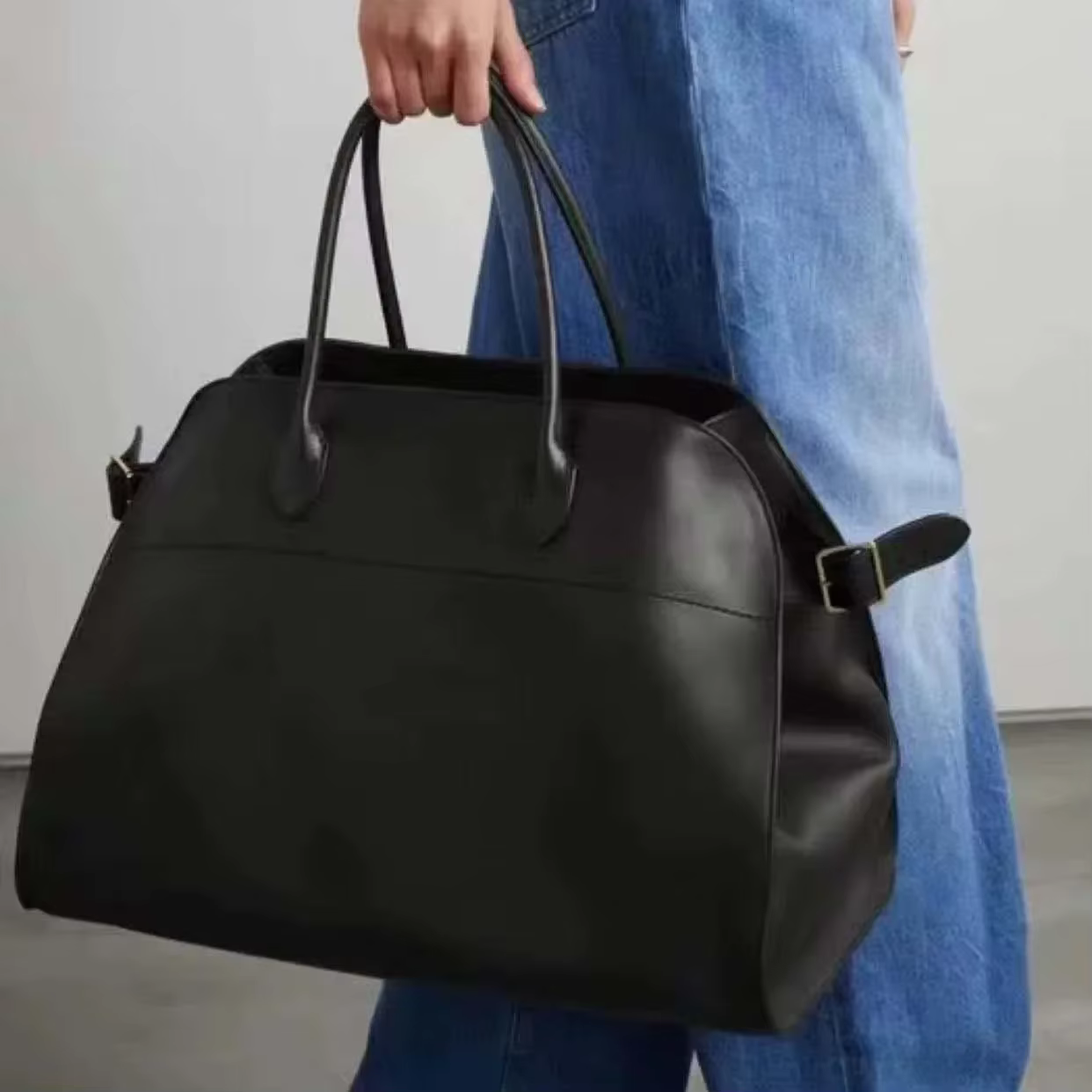 Women's Genuine Leather Bag Handbag Cowhide Large High Range Suede Tote Minimalist Style Margaux Luxury Fashion Coffee Bolso