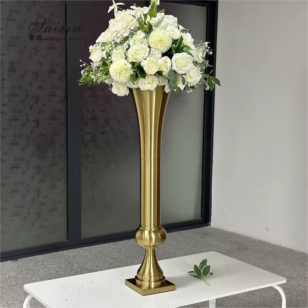 100CM  Flowers Vase Candlestick Centerpieces Road Lead Candelabra Centerpieces Wedding porps Christmas decoration