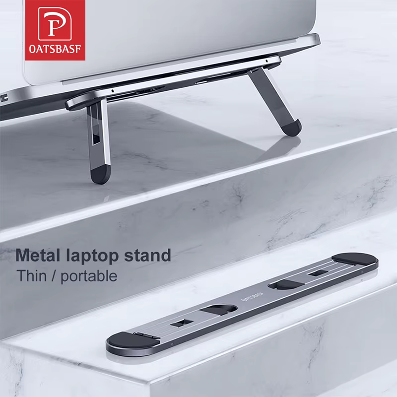 Oatsbasf Laptop Stand For MacBook Air Pro Support Tablet Portable Notebook Stand Mini Riser Foldable Laptop Holder Cooling Mount