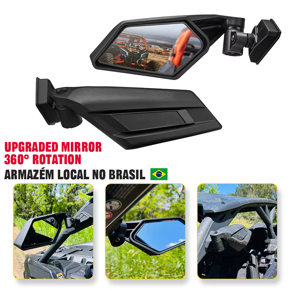 Upgrade 360° Adjustable Rearview Side View Mirrors 715002898 For Can-am Maverick X3 Max R RR 4x4 XMR XDS XRC X RS DS Turbo 2017+