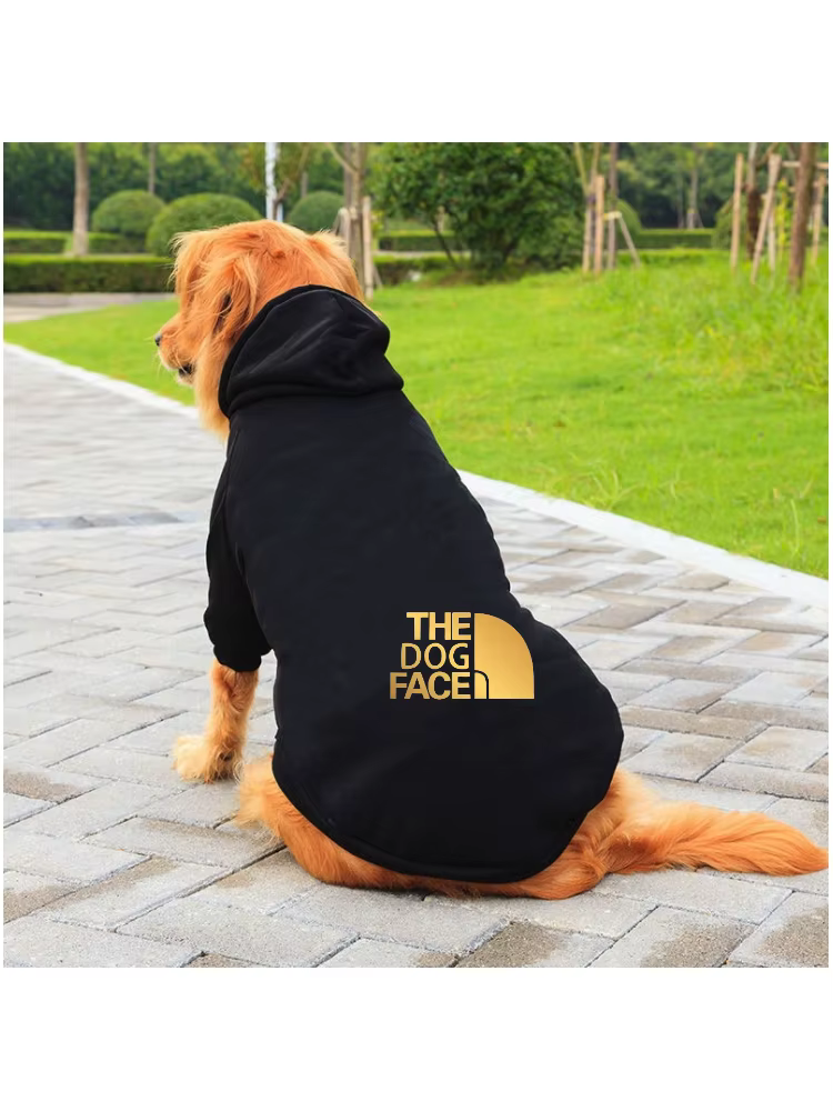 fashion large dog outfits cool clothes autumn winter puppy letter printed  hoodies accesorios puppy jumper designer