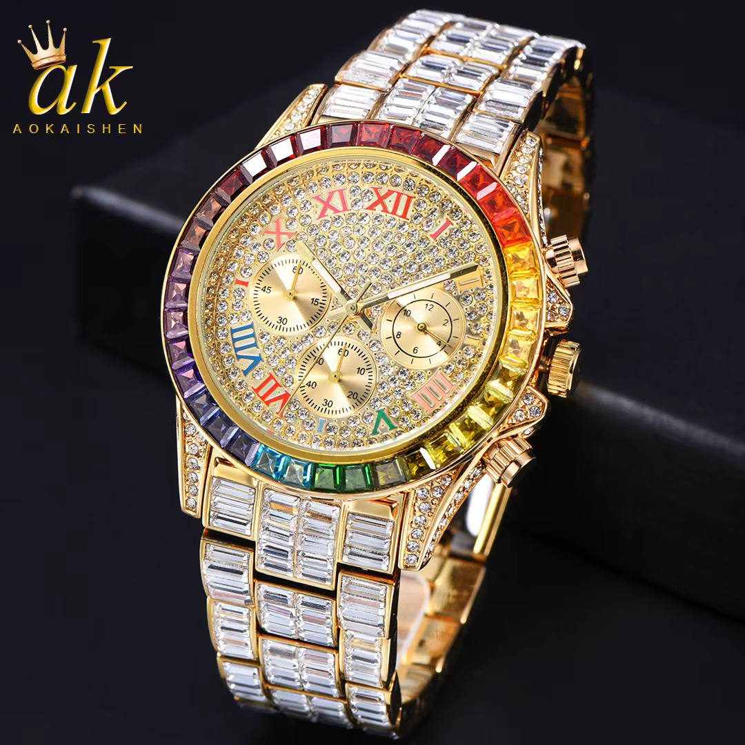 Aokaishen High Quality Watch Men Quartz Top Luxury Brand Watch 2023 New Man Stainless Steel Relogio Masculino Watch For Men