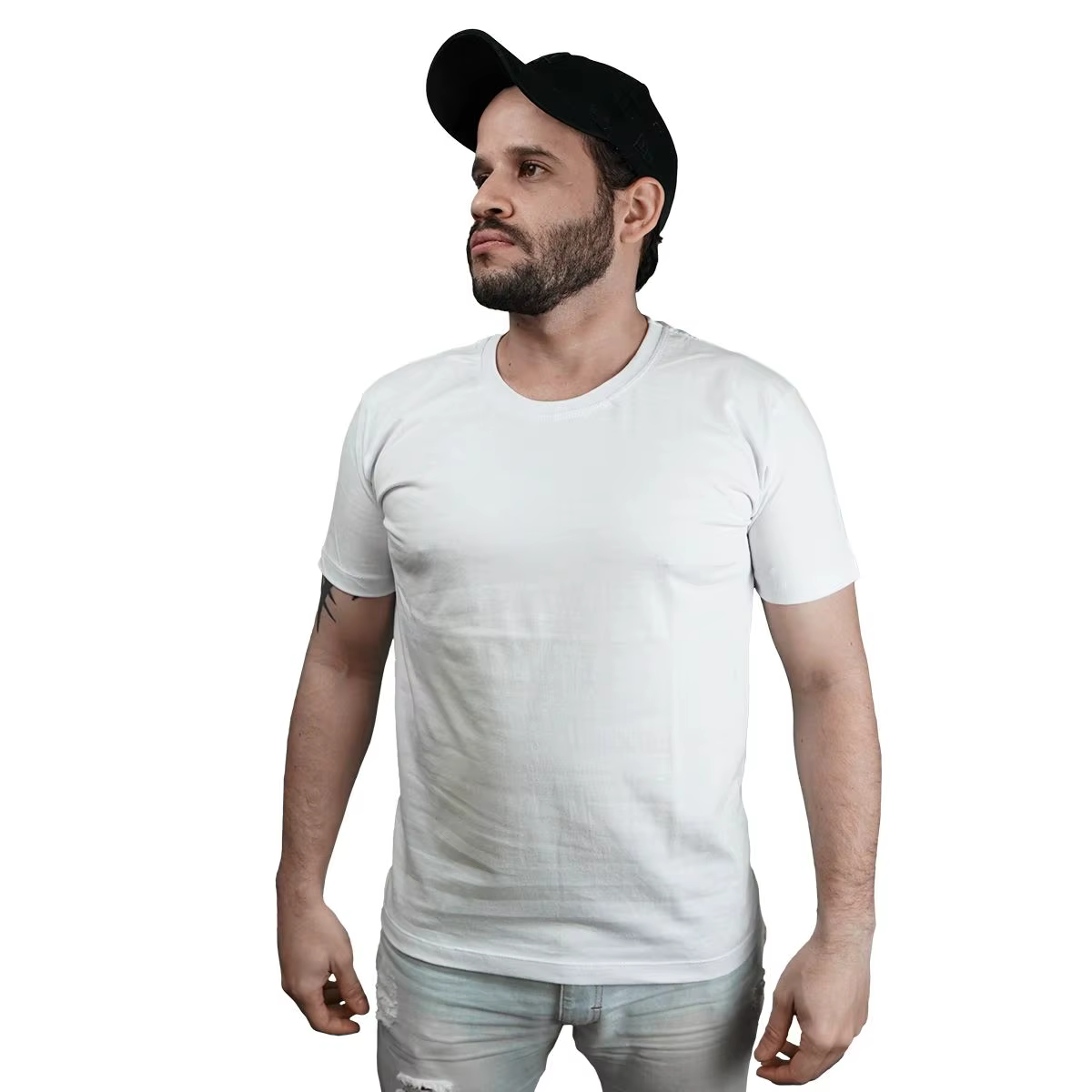 Kit 5 Men's T-Shirts Lisa Short Sleeve Premium Cotton Abuzze