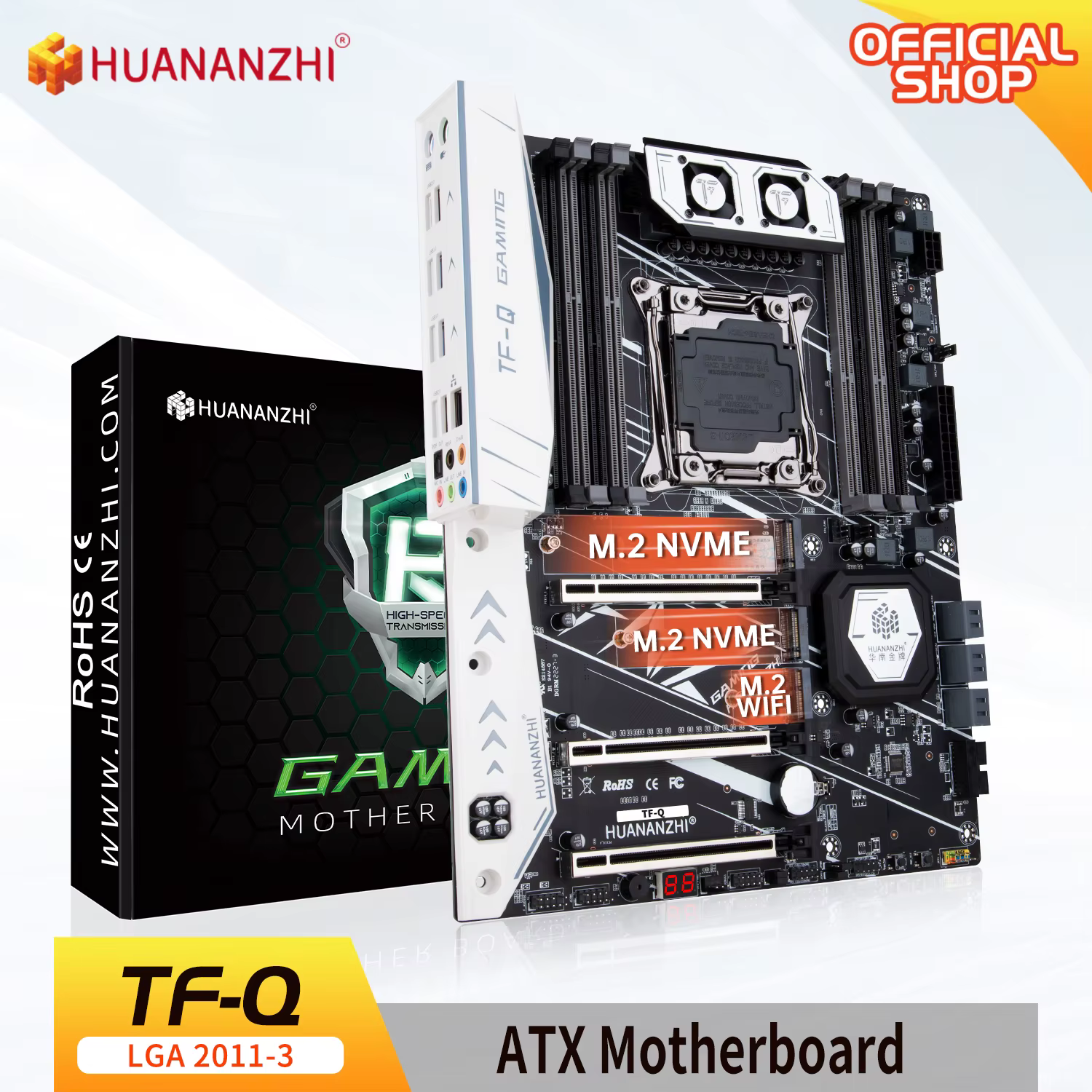 HUANANZHI X99 TF Q LGA 2011-3 XEON X99 Motherboard ATX Intel XEON E5 LGA 2011-3 All Series both DDR3 DDR4 RECC NON-ECC memory
