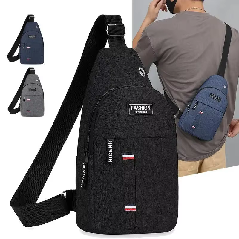 New Men Shoulder Bags Chest Bag Multifuncional Crossbody Bags Travel Sling Bag Men's Chest Bag Cross Body Chest Bag for Men Bag