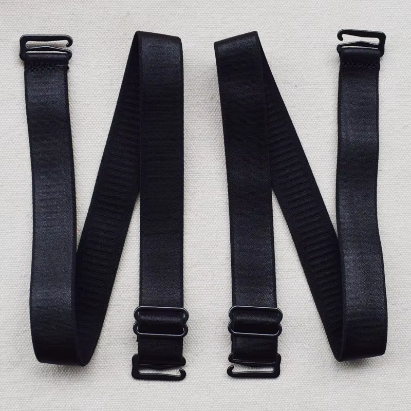 45cm Shoulder Bra Straps Replacement 15mm 18mm Width Elastic Adjustable Removable Multi Color for Women Double Shoulder Elastic