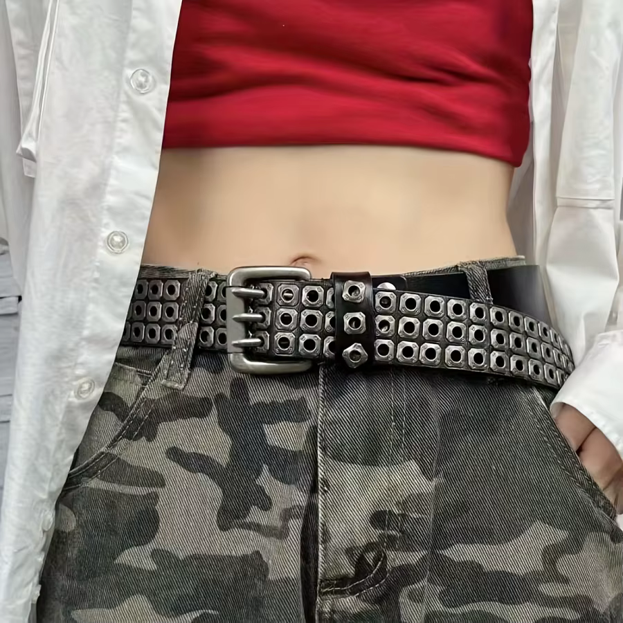 Punk Style Rivet Belt For Men And Women, Ideal choice for Gifts