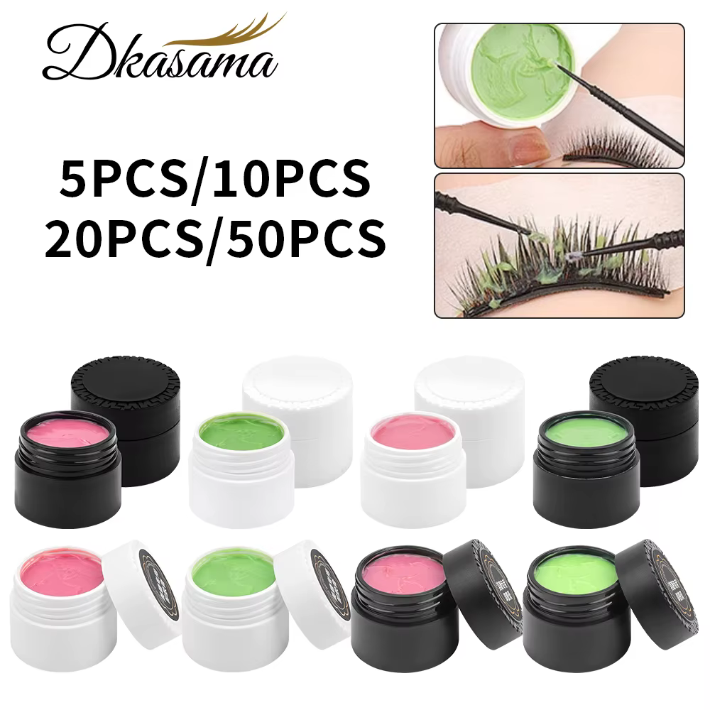 Dkasama 5/10/20/50pcs Fruit Flavour Eyelash Glue Remover Quick Removing Eyelash Extensions Tools Fragrancy Smell Cream Wholesale