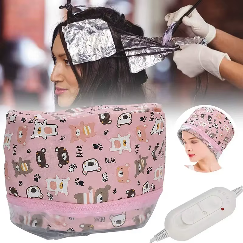 3 Style Plug Hair SPA Heated Cap Electric Cap Household Power Steamer Hat Thermal Heated Home Salon Hair Care Beauty Health Tool