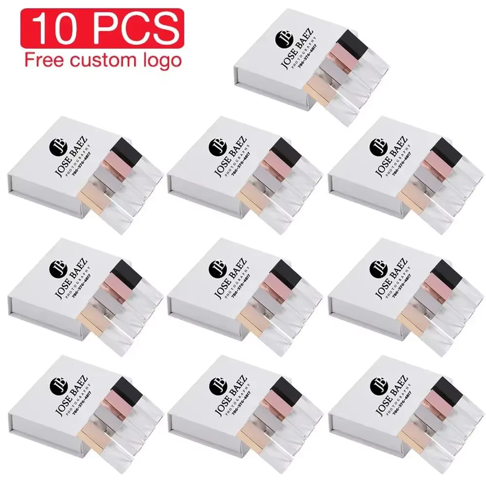 JASTER 10 PCS LOT USB Flash Drive Crystal Wedding Gift Pen Drive Free Custom Logo Memory Stick Rose gold Pendrive 128GB 32 64 GB