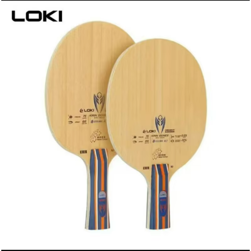 LOKI Kirin K1 Table Tennis Blade 5 Wood 2 Nano Carbon CS FL Handle Ping Pong Racket Offensive for Beginner Training Fast