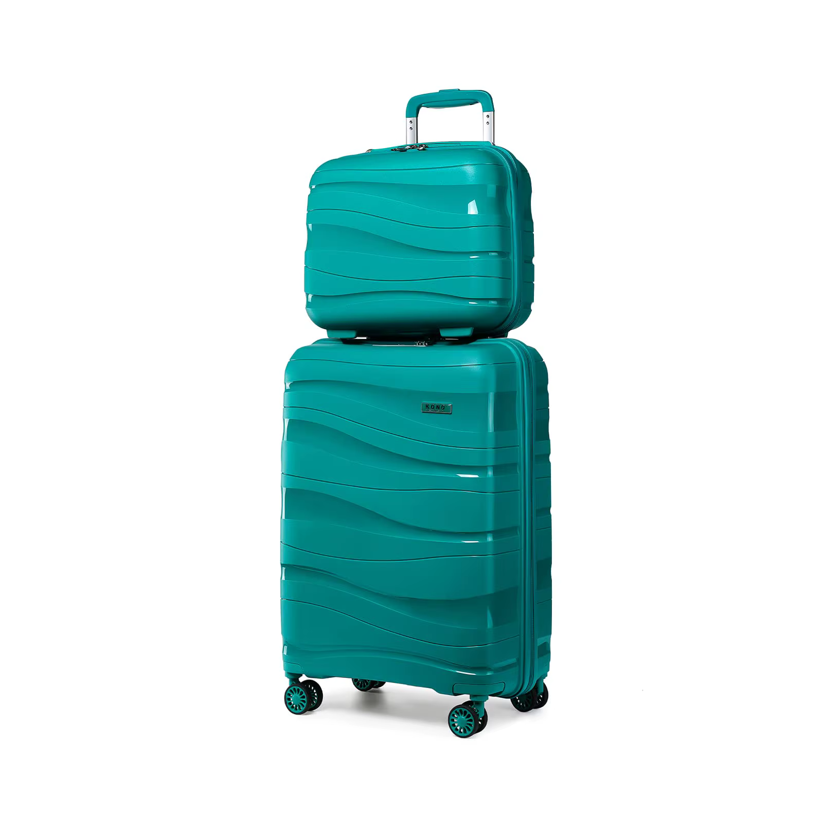 Kono 2-Piece Luggage Set – Lightweight Polypropylene Hard Shell Suitcase with TSA Lock, Spinner Wheels, Travel